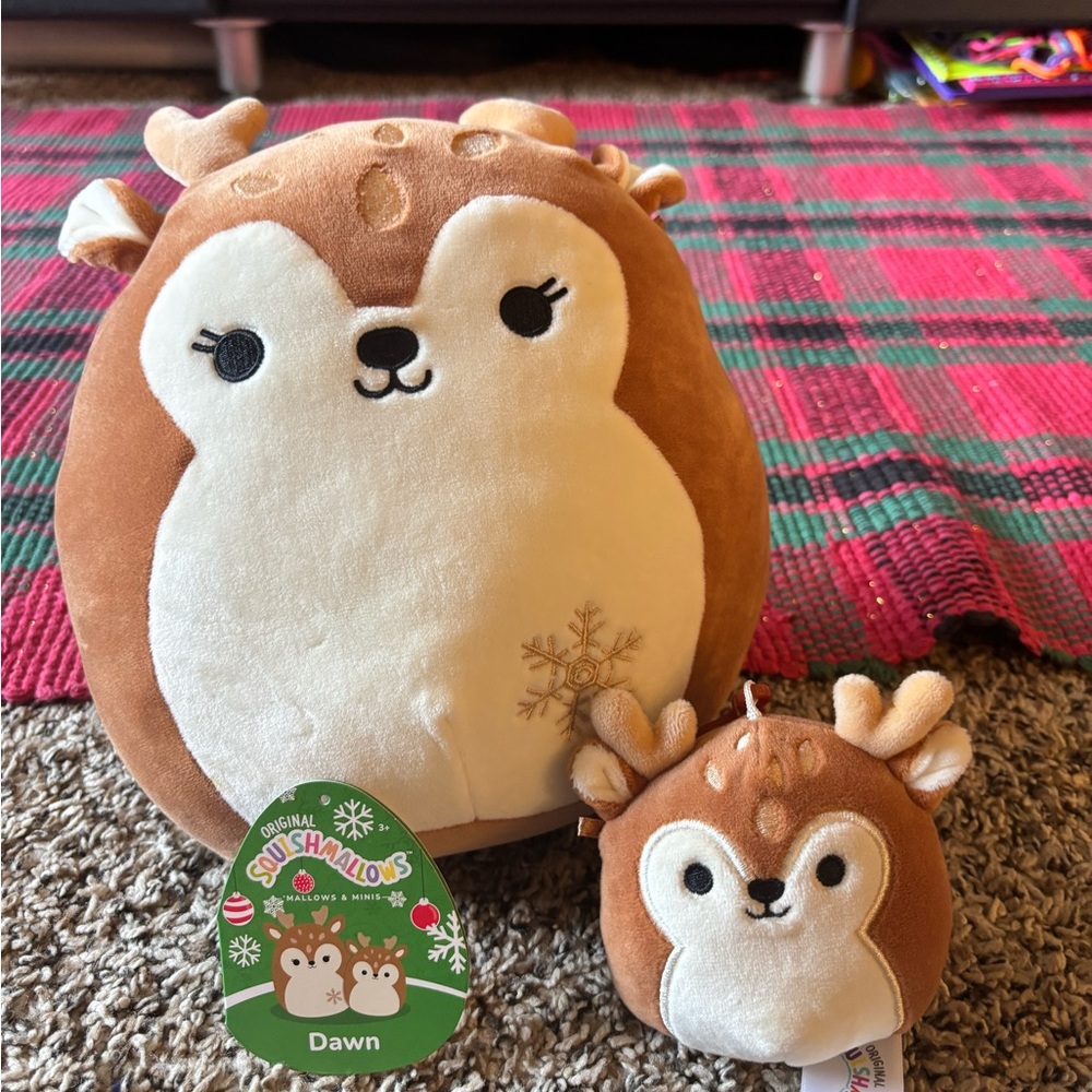 8” Dawn & Clip Mallows & minis Squishmallow duo